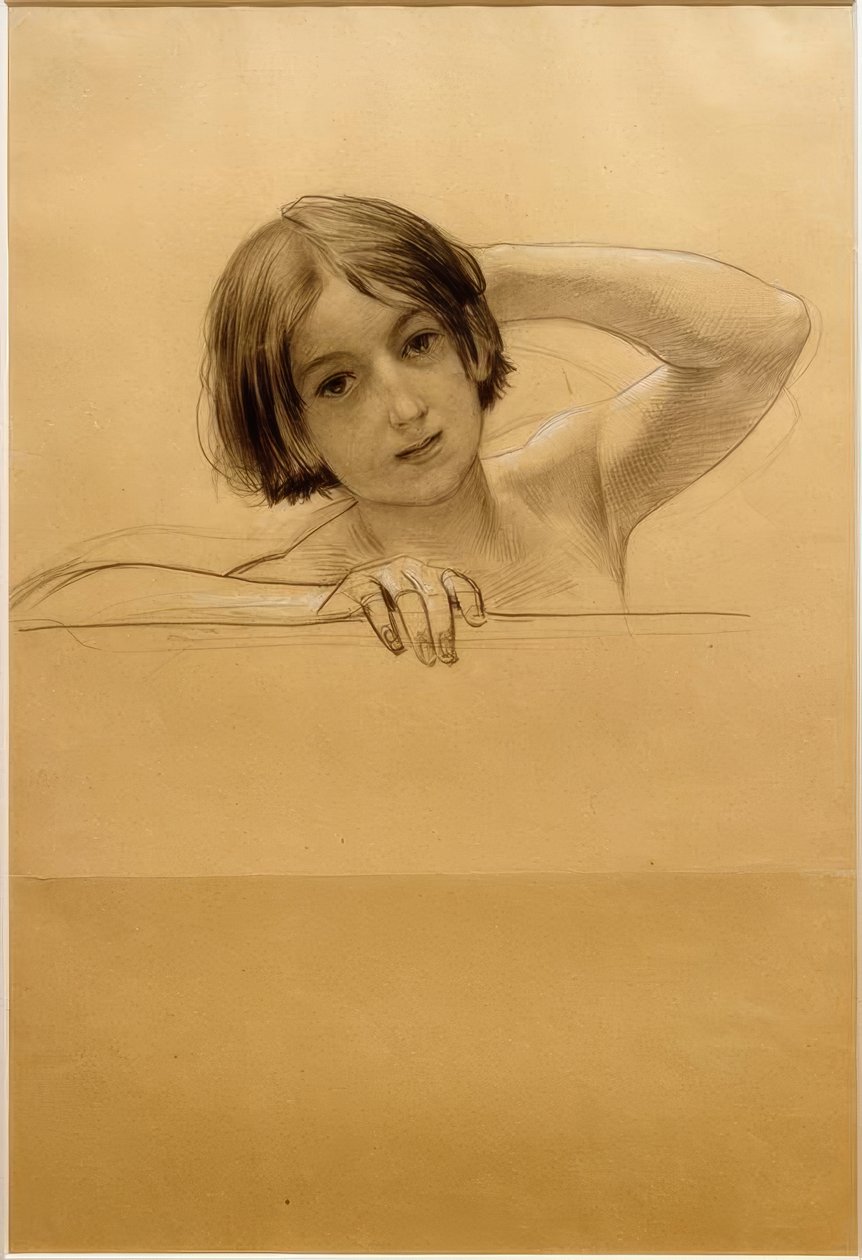Retrato de uma criança de Gustav Klimt