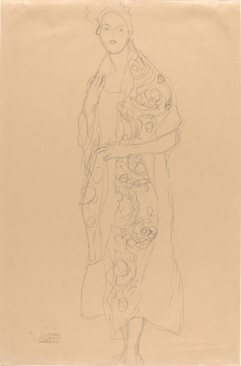 Retrato de uma mulher de Gustav Klimt