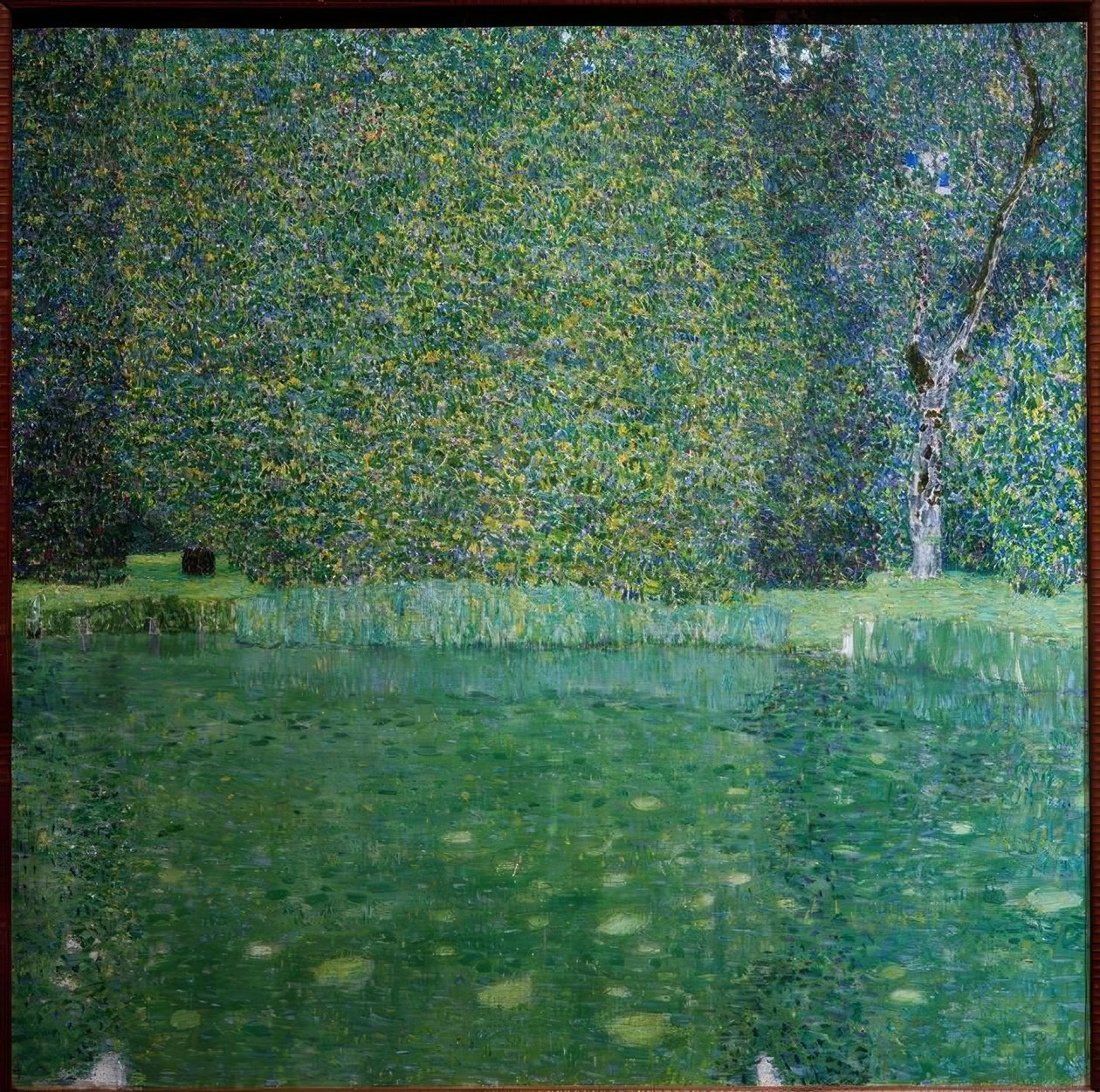 Lagoa do castelo em Kammer am Attersee de Gustav Klimt