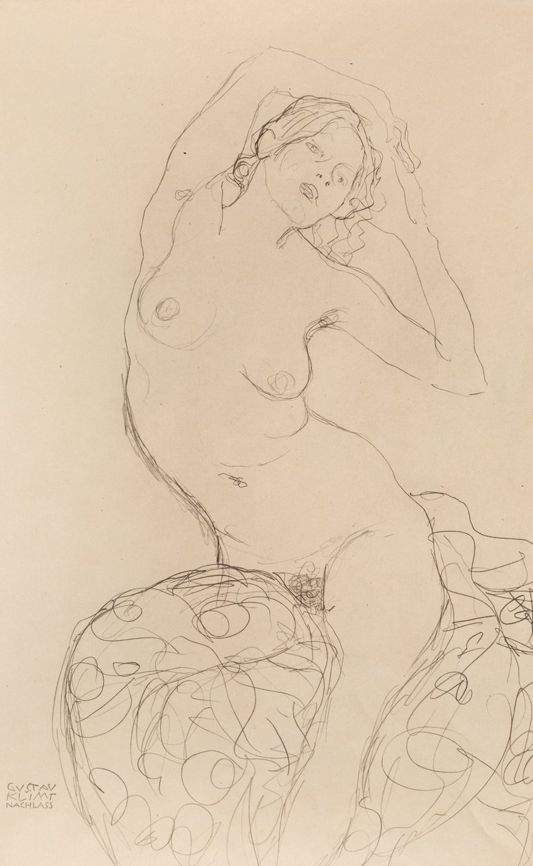Nu sentado, ca 1914-1916. de Gustav Klimt