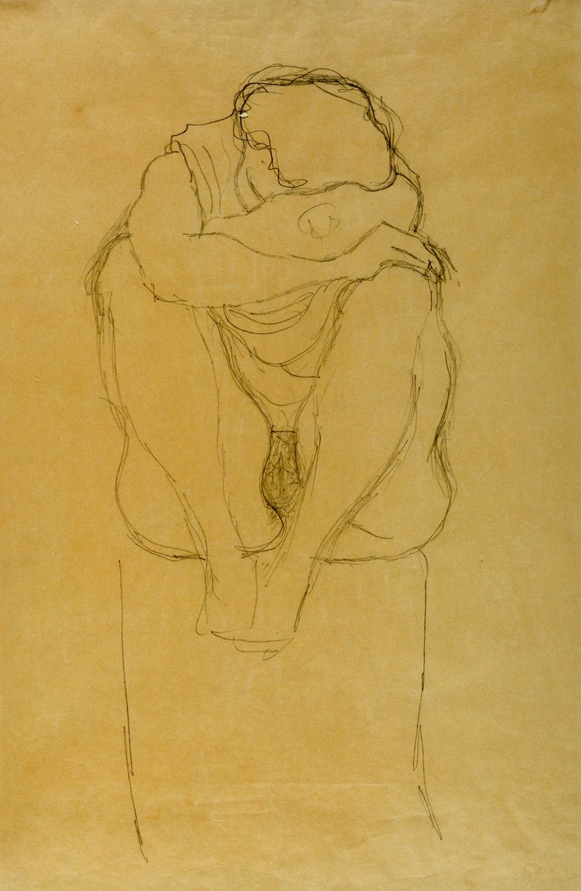 Mulher sentada de Gustav Klimt