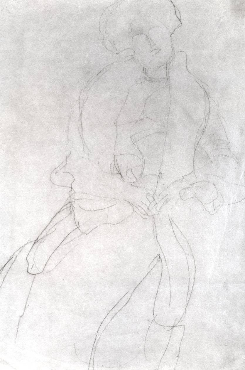 Mulher sentada com Boa (Adele Bloch-Bauer) de Gustav Klimt