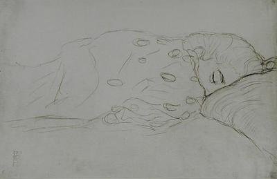 Nua Adormecida de Gustav Klimt