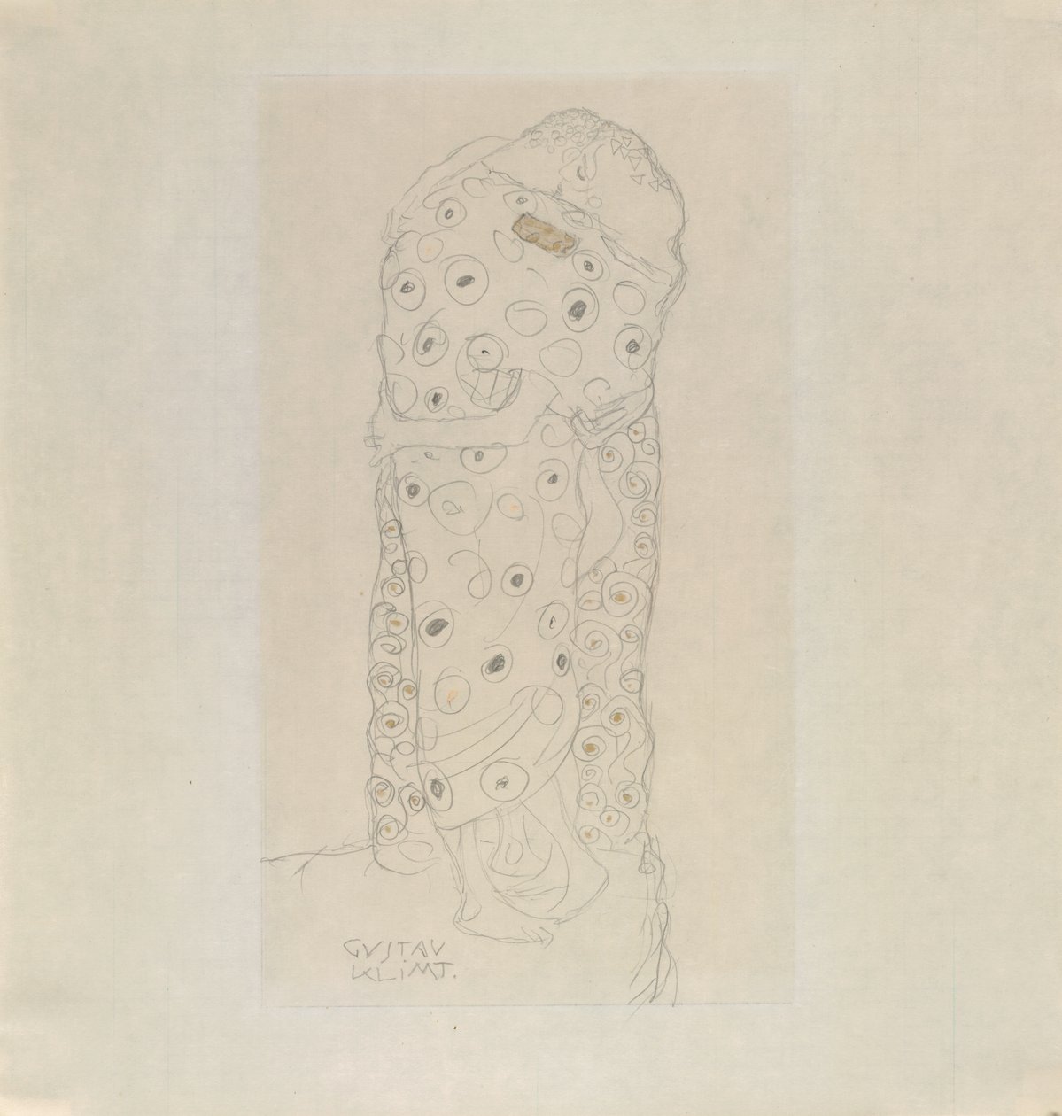Par de Amantes Permanentes, 1907-1908. de Gustav Klimt