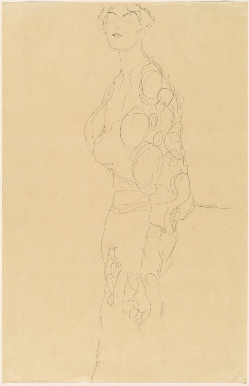 Mulher em pé de Gustav Klimt