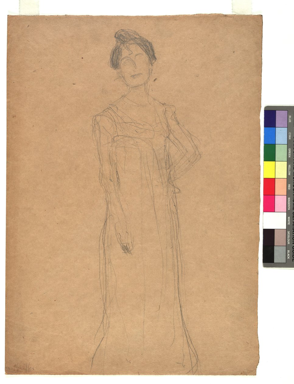 Studie zu einem Damenporträt de Gustav Klimt