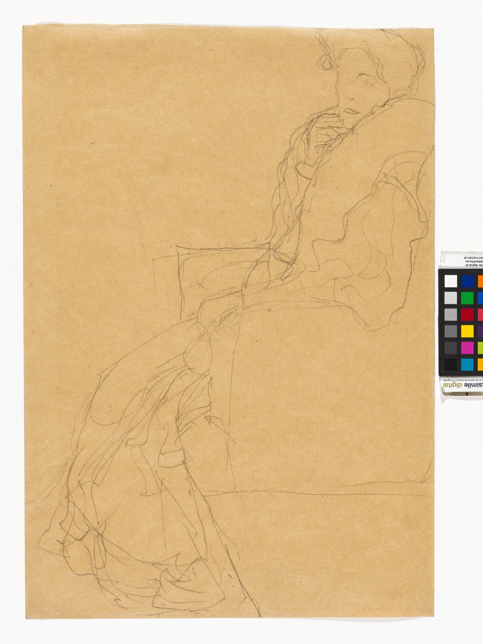 Studie zum Bildnis Fritza Riedler de Gustav Klimt