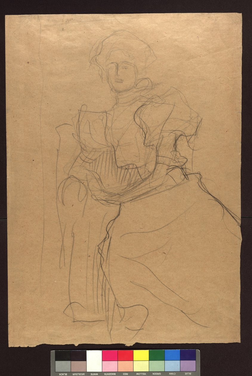 Studie zum Bildnis Sonja Knips de Gustav Klimt