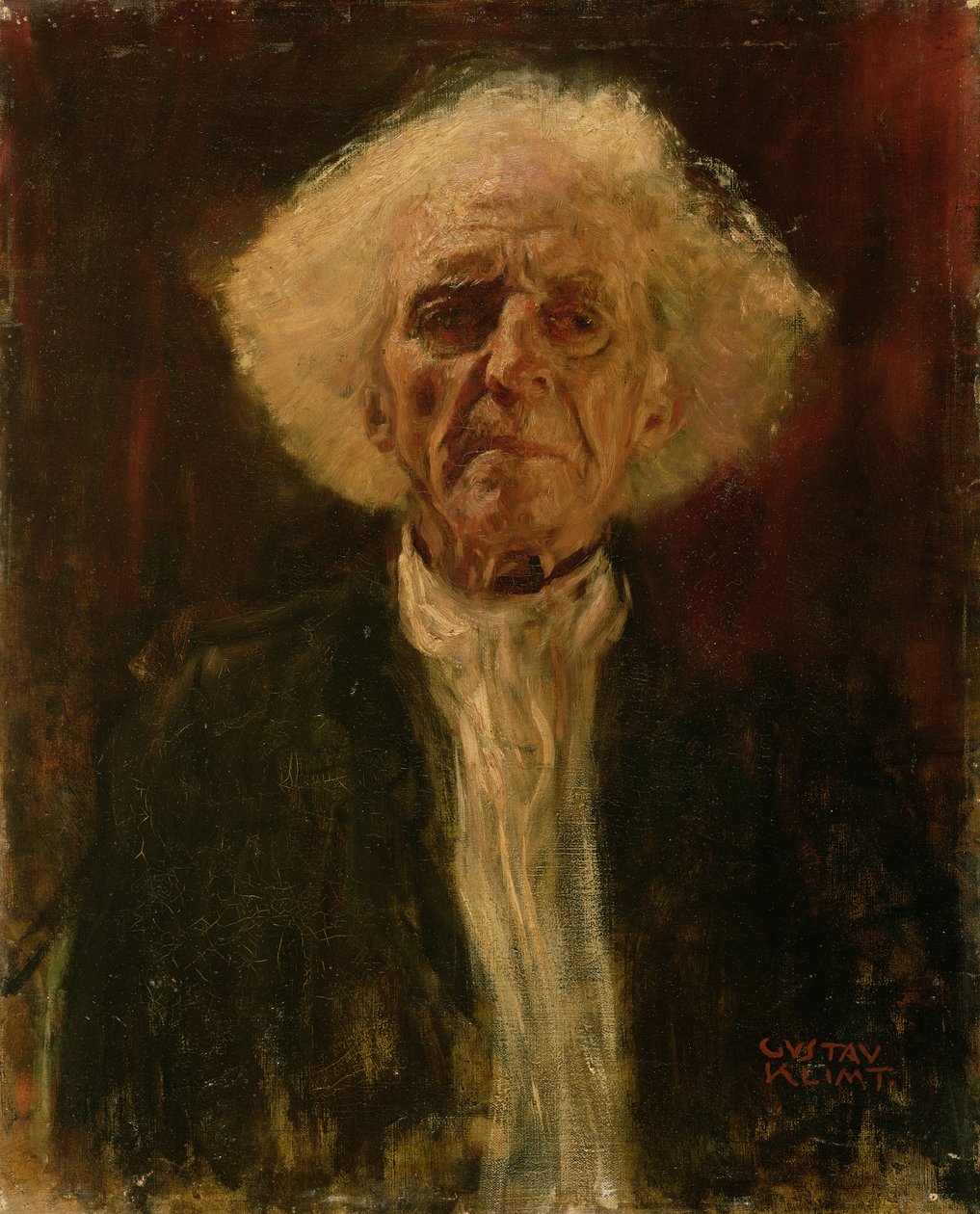 Estudo da Cabeça de um Homem Cego de Gustav Klimt