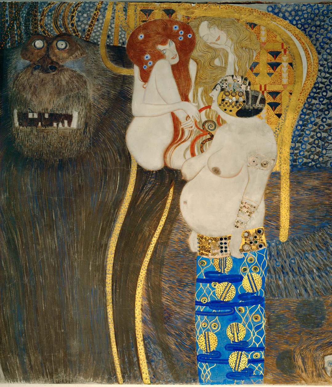 O "Friso de Beethoven", pormenor de Gustav Klimt