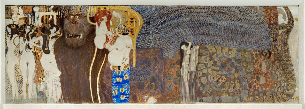 O "Friso de Beethoven", pormenor de Gustav Klimt
