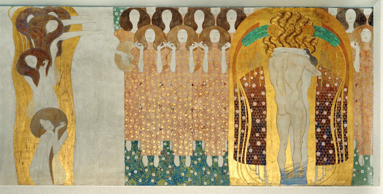 O Friso de Beethoven, pormenor de Gustav Klimt