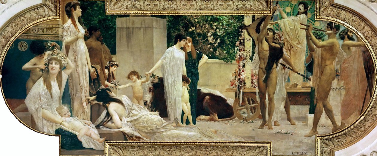 A carruagem de Thespis de Gustav Klimt