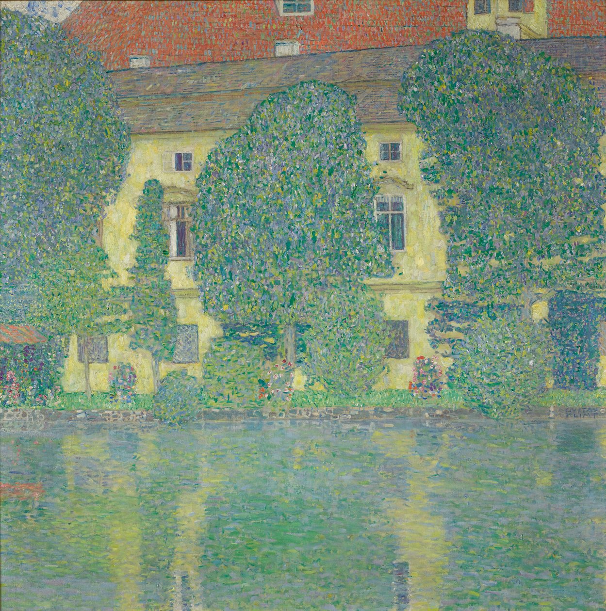O Schlosskammer no Attersee III de Gustav Klimt