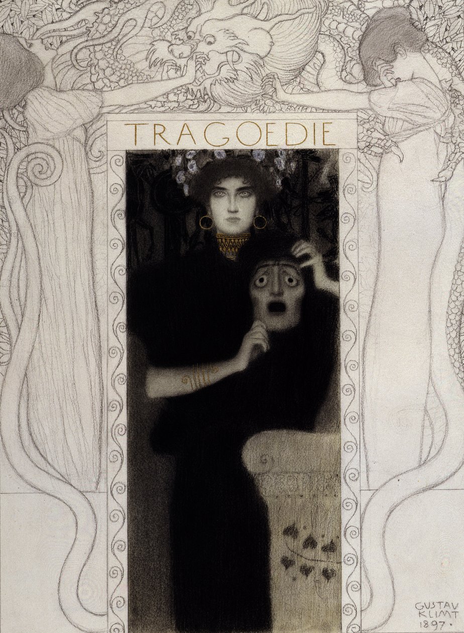 Tragédia, 1897 de Gustav Klimt