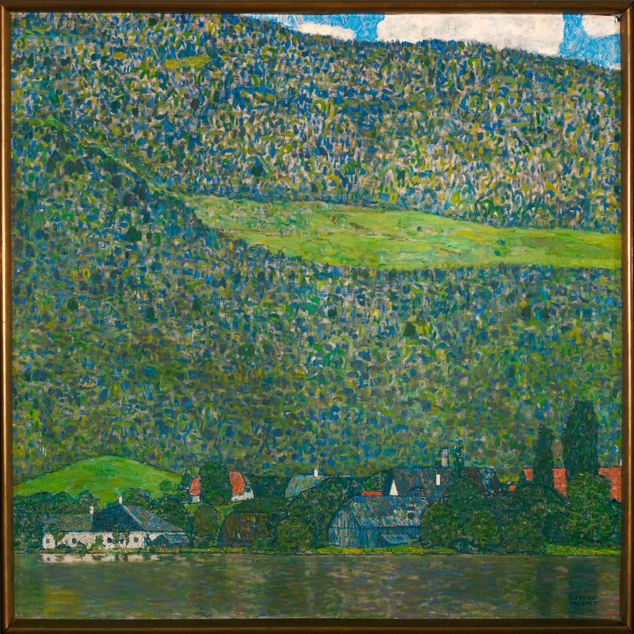 Unterach no Lago Attersee, Áustria de Gustav Klimt