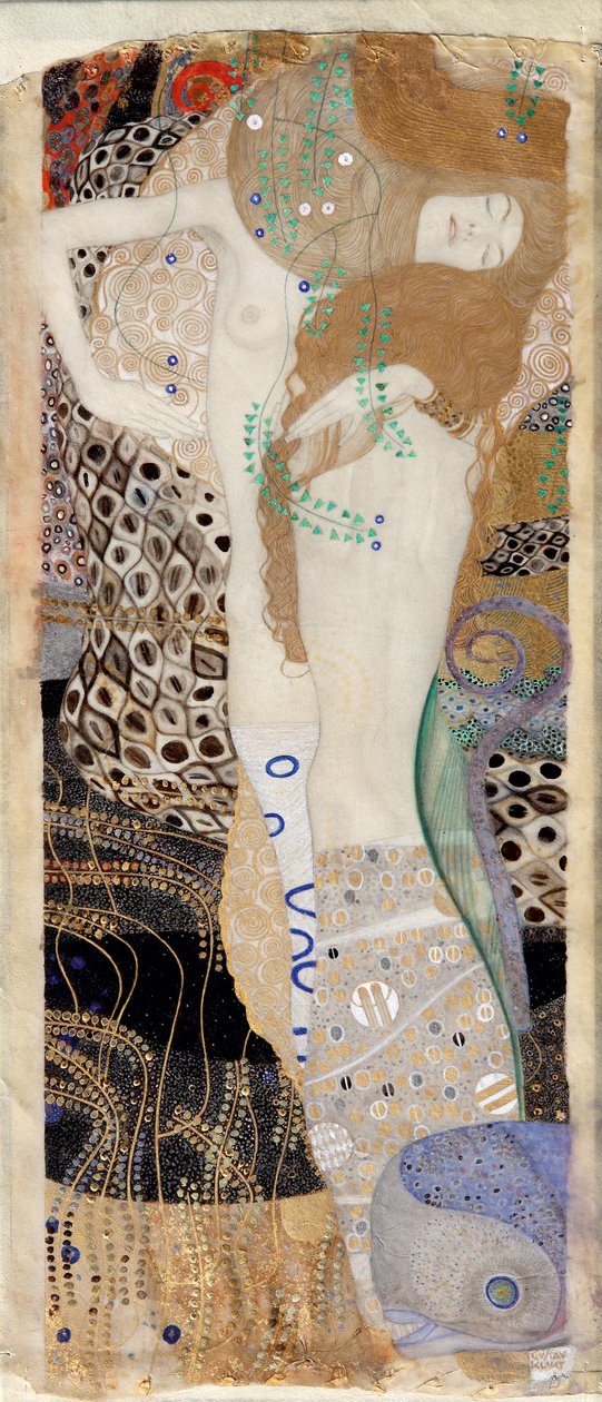 Serpentes de Água I de Gustav Klimt