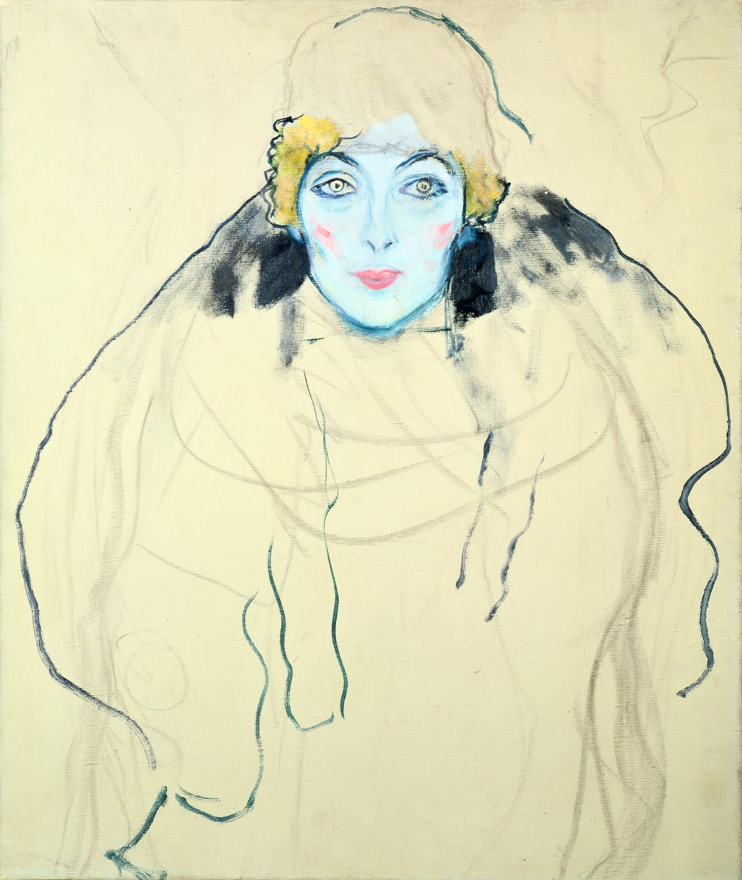 Cabeça da mulher Cabeça da mulher, 1917 de Gustav Klimt