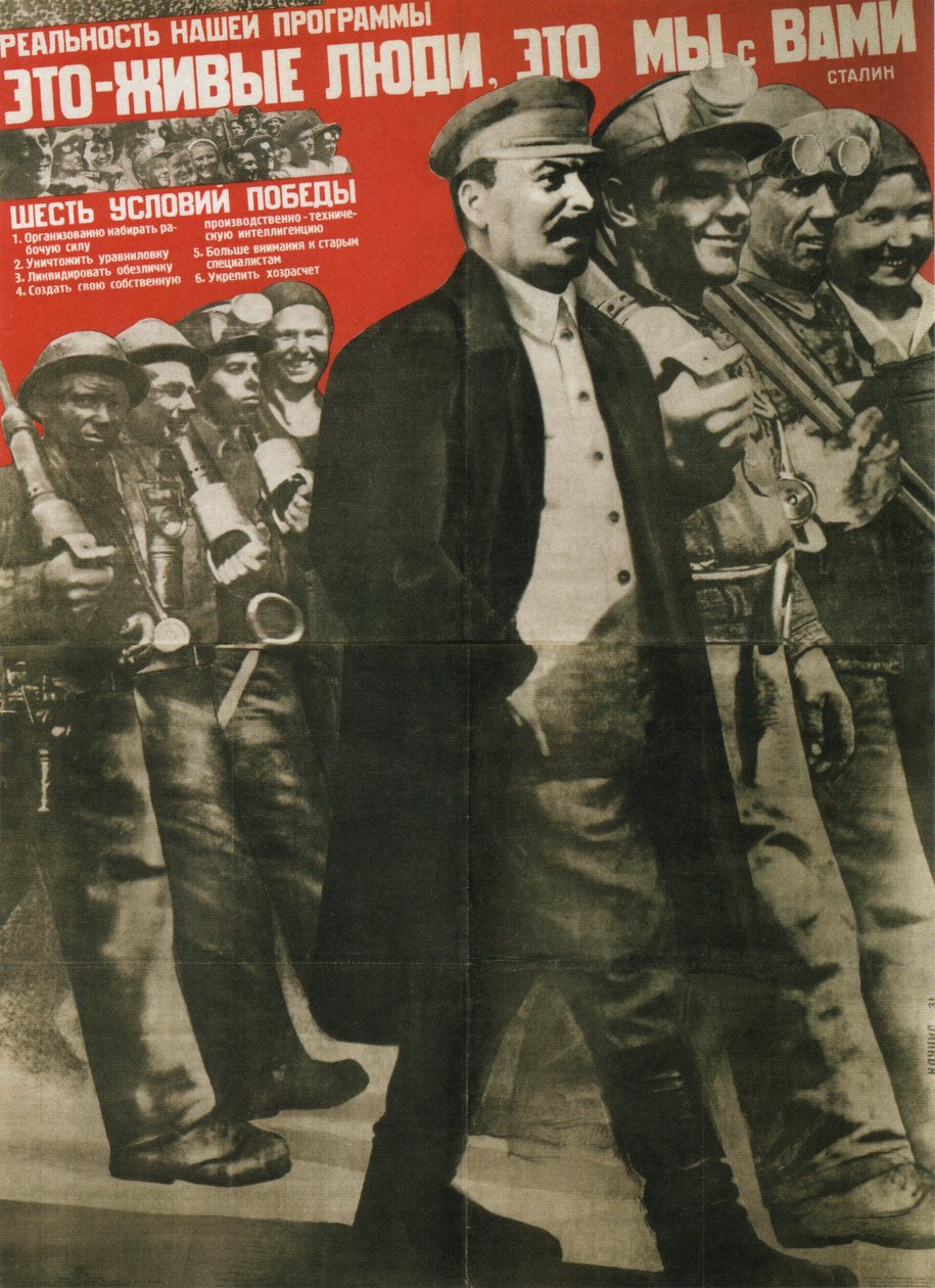 A realidade do nosso programa são pessoas reais: é você e eu, 1931 de Gustav Klutsis