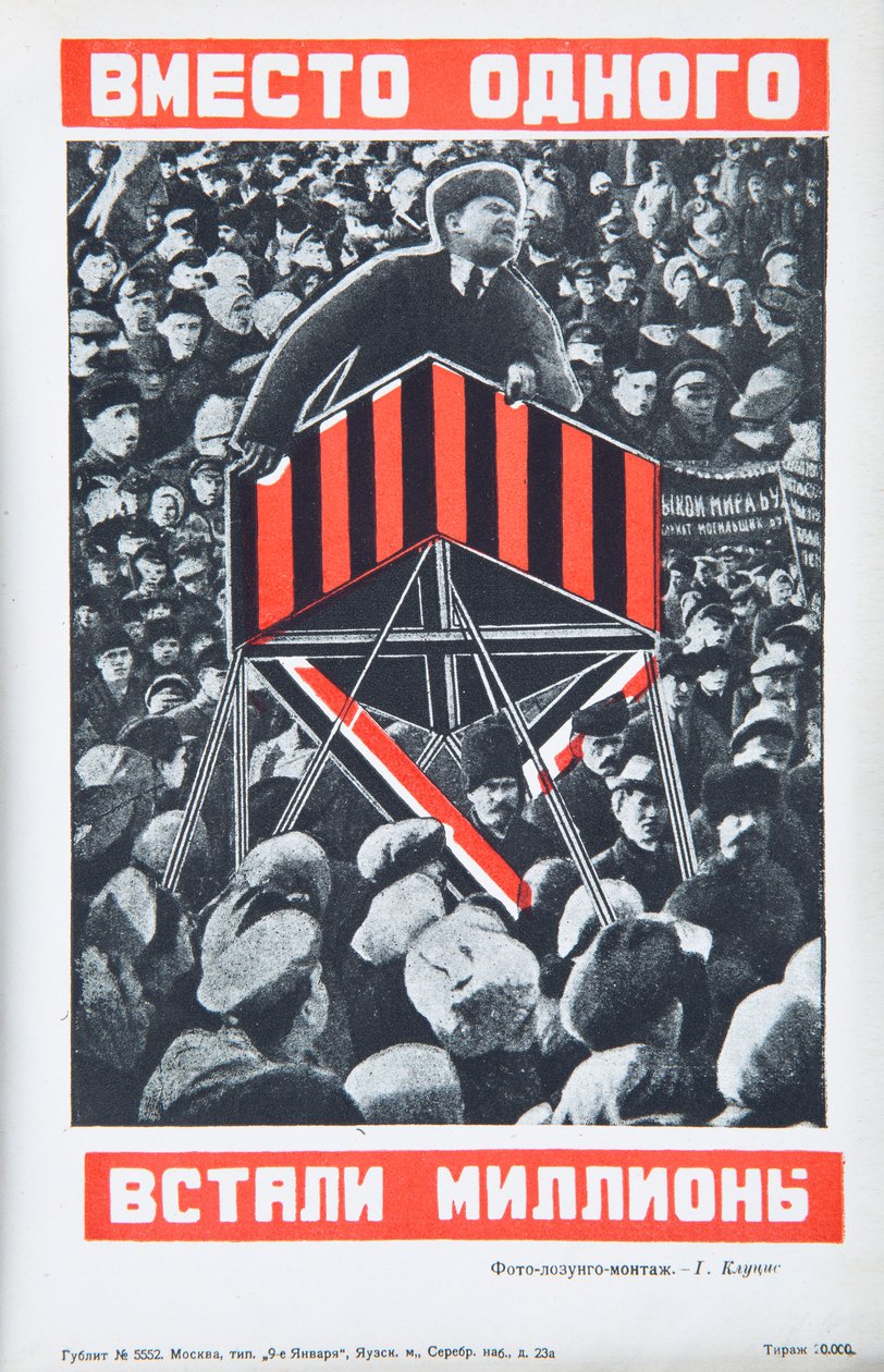 Vladimir Lenin, ca 1934. de Gustav Klutsis