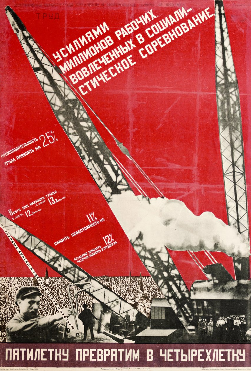 Transformaremos o plano de cinco anos em um plano de quatro anos de Gustav Klutsis