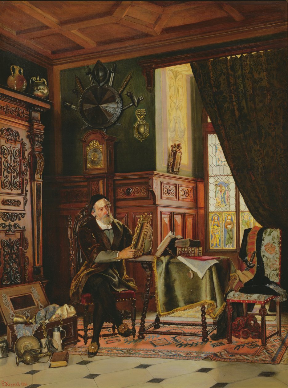 O colecionador de antiguidades de Gustav Koppel