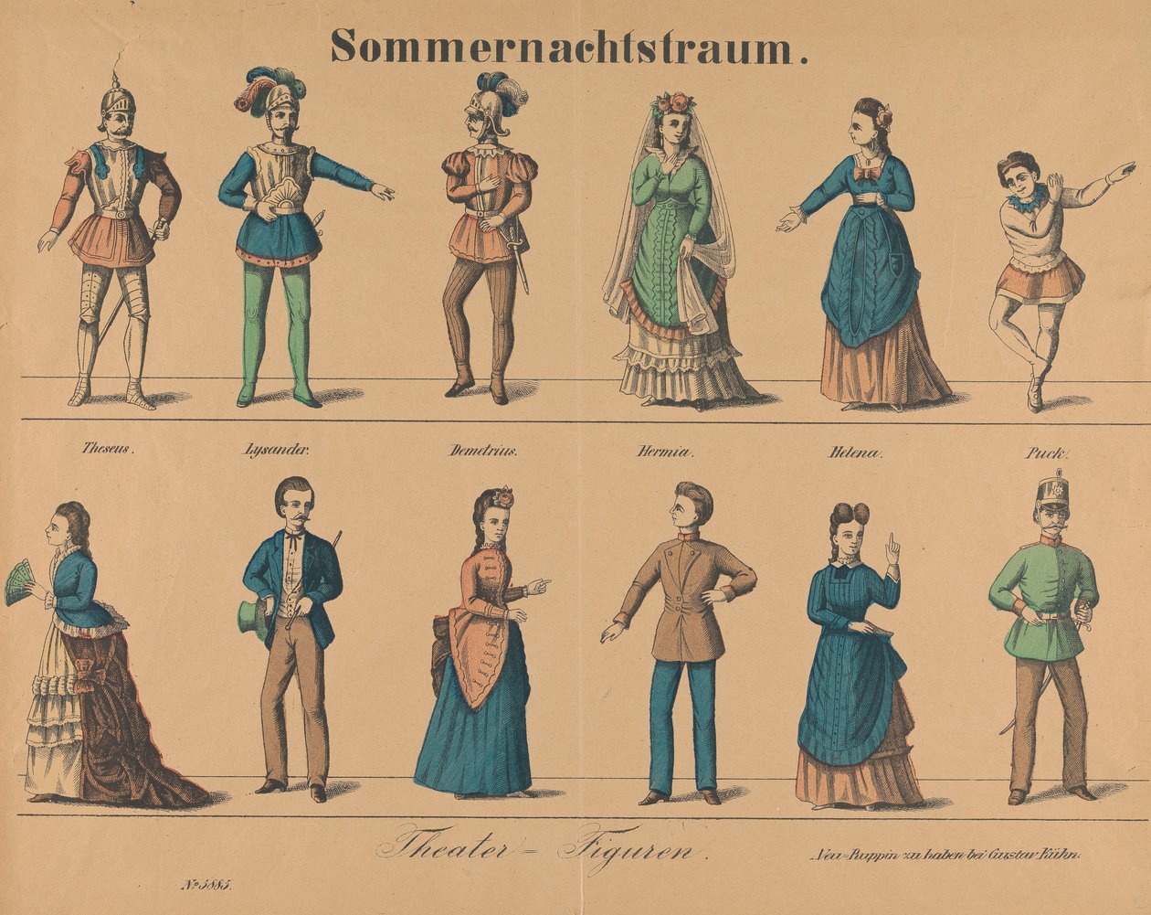 "Sonho da Noite de Verão": personagens de teatro de Gustav Kühn