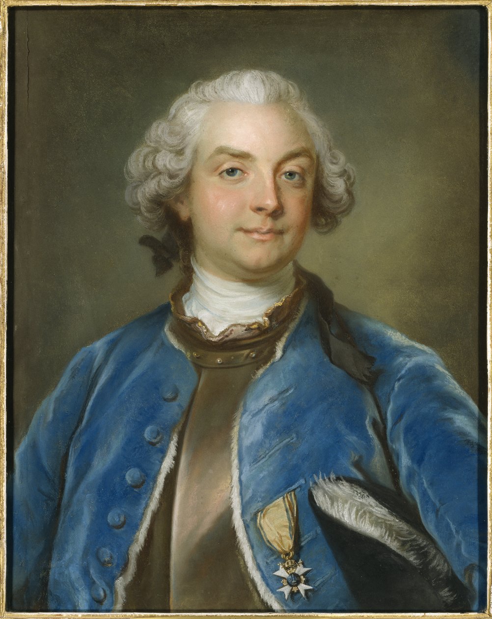 Retrato do Conde Fredrik Axel von Fersen (1719-1794), de Lundberg, Gustaf (1695-1786). Pastel sobre papel de Gustav Lundberg