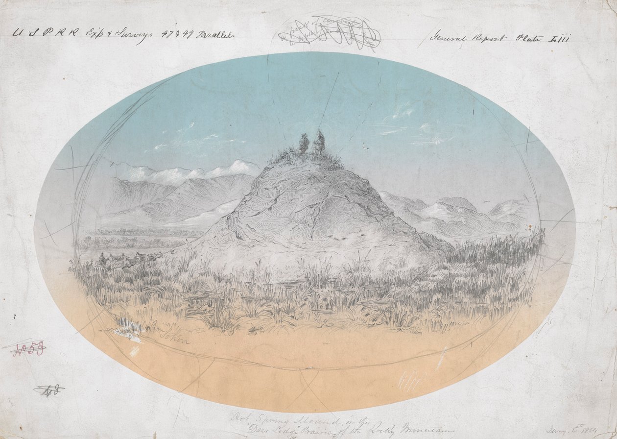 O Monte da Primavera Quente no de Gustav Sohon