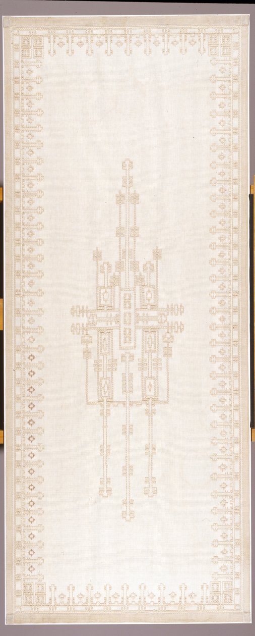 Painel de cortina, c.1908 (algodão e linho) de Gustav Stickley