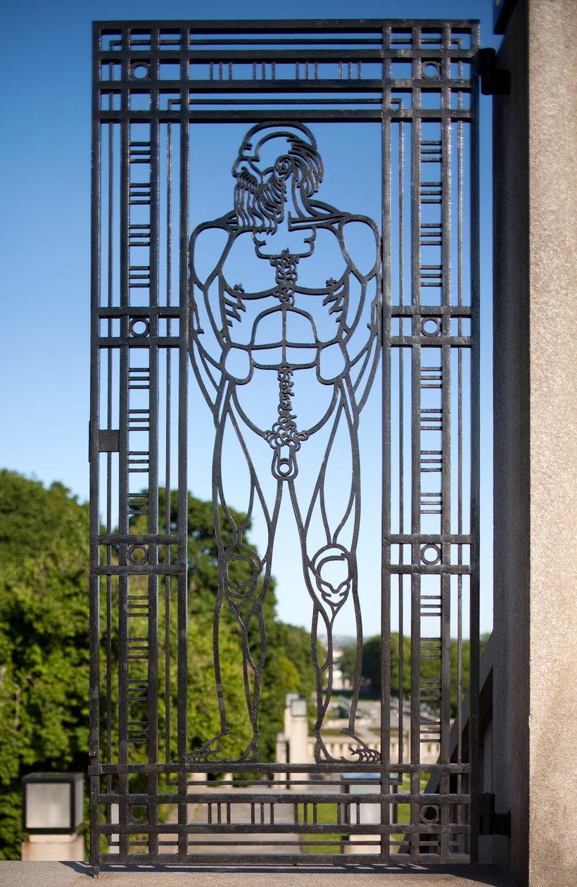 Portão de entrada para o Parque das Esculturas (ferro) de Gustav Vigeland
