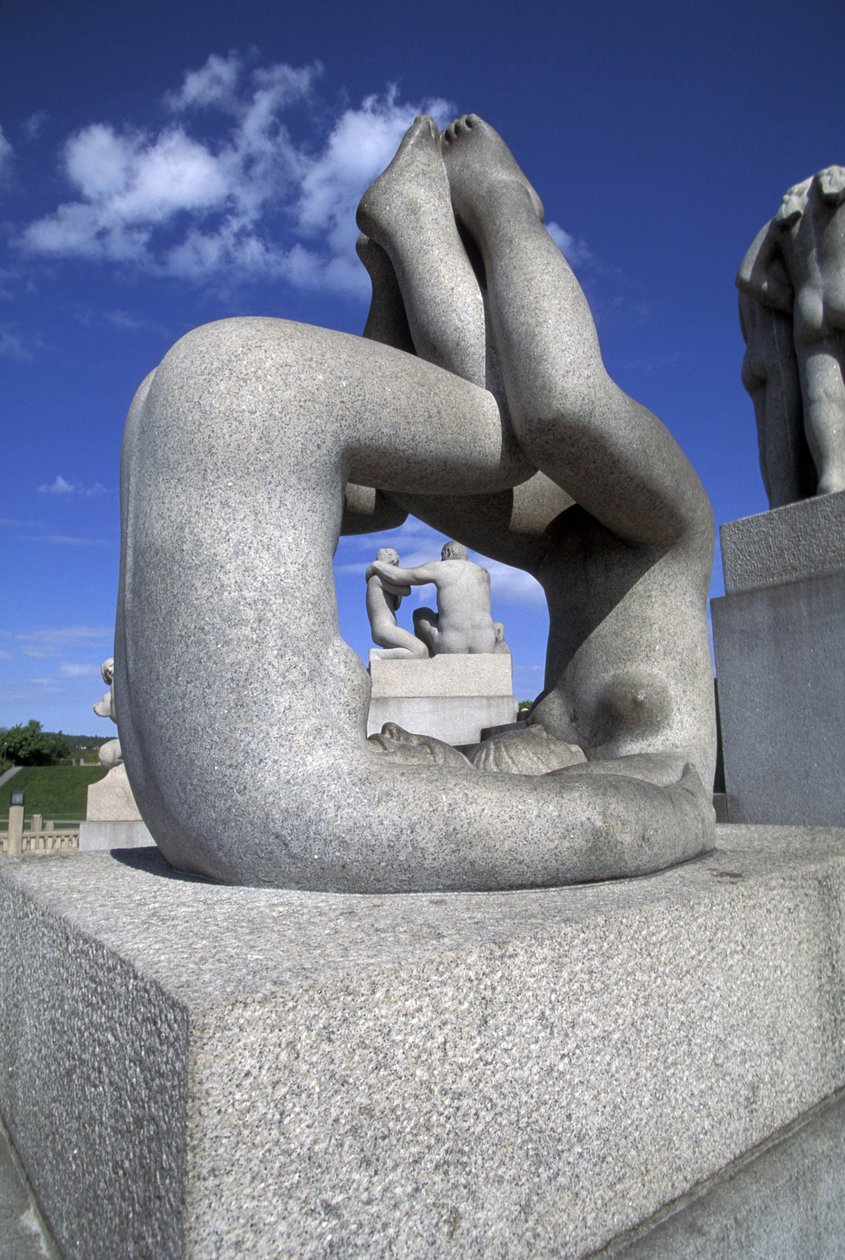 escultura, Frognerparken, Oslo, Noruega, Europa de Gustav Vigeland