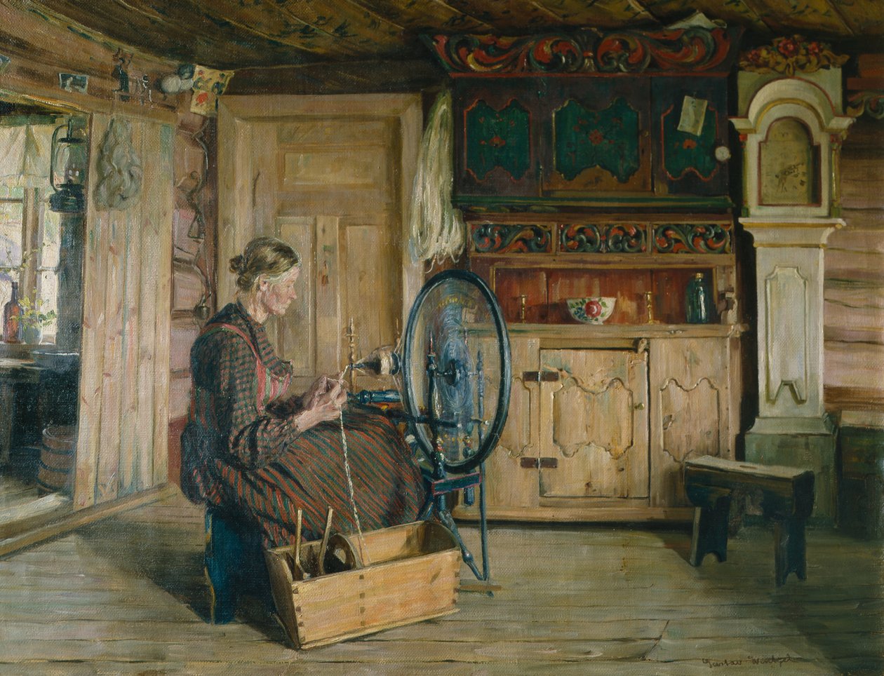 Brenna em Lia in Lom de Gustav Wentzel