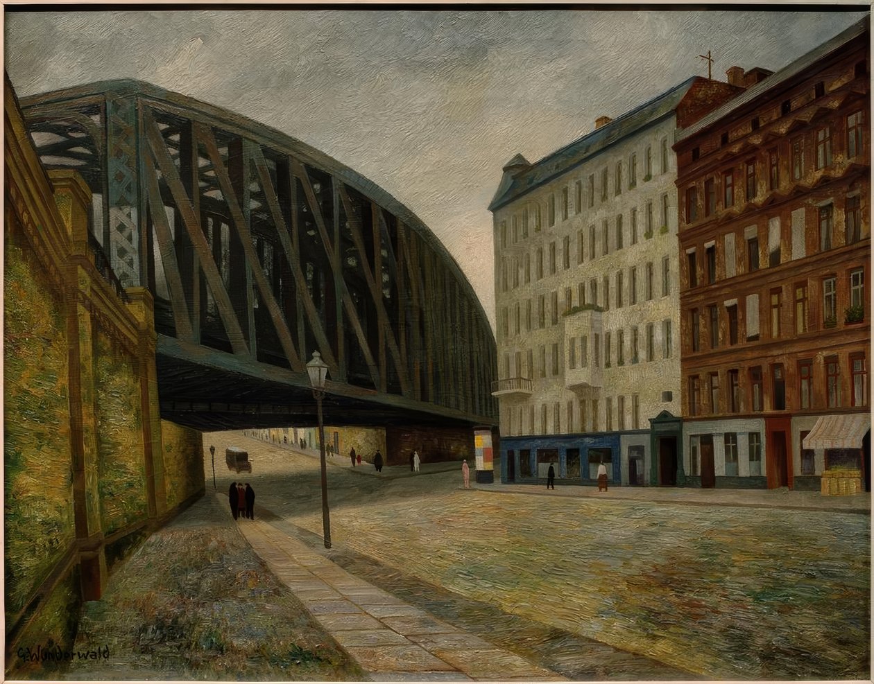 Ponte sobre a Ackerstraße Berlin North de Gustav Wunderwald