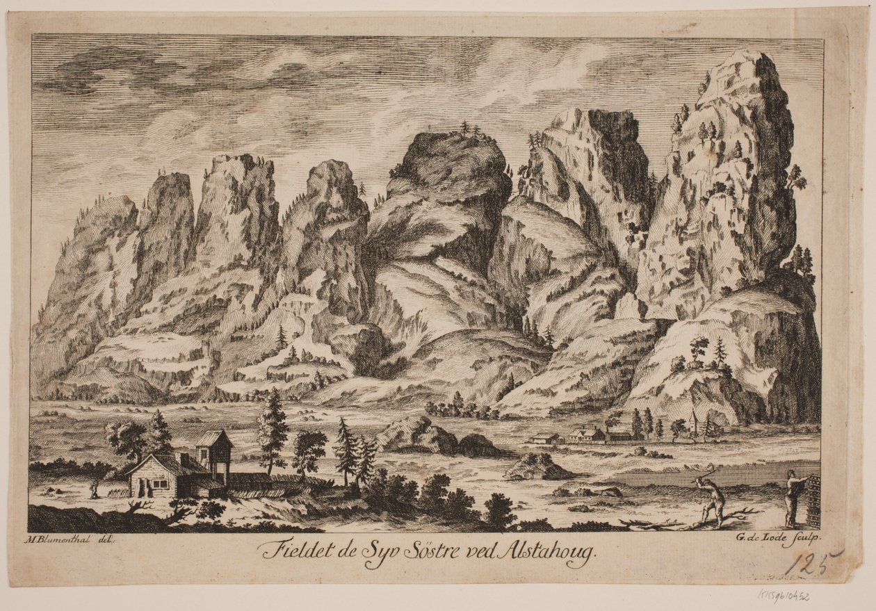 "A montanha das Sete Irmãs em Alstahaug" de Gustav de Lode