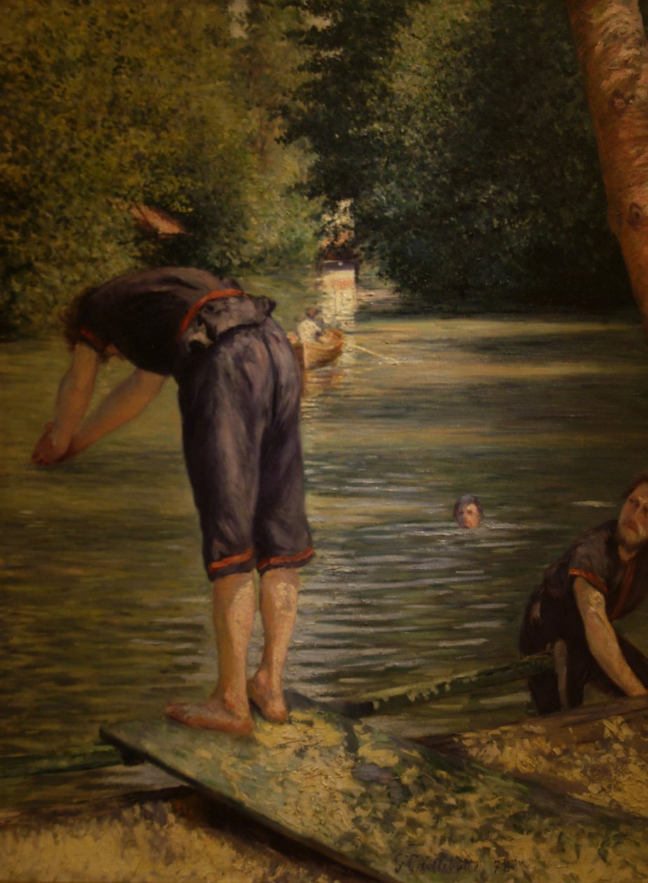 Banhistas, borda de Yere de Gustave Caillebotte