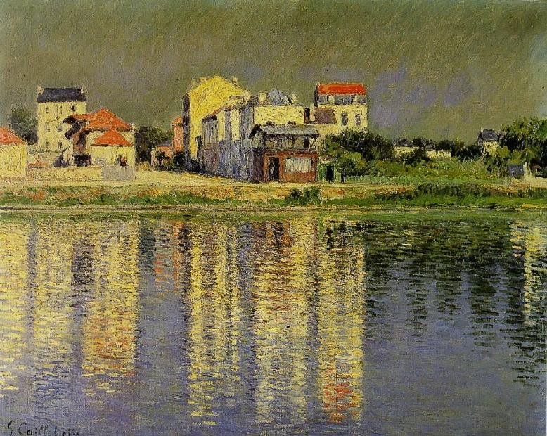 Bancos do Sena de Gustave Caillebotte