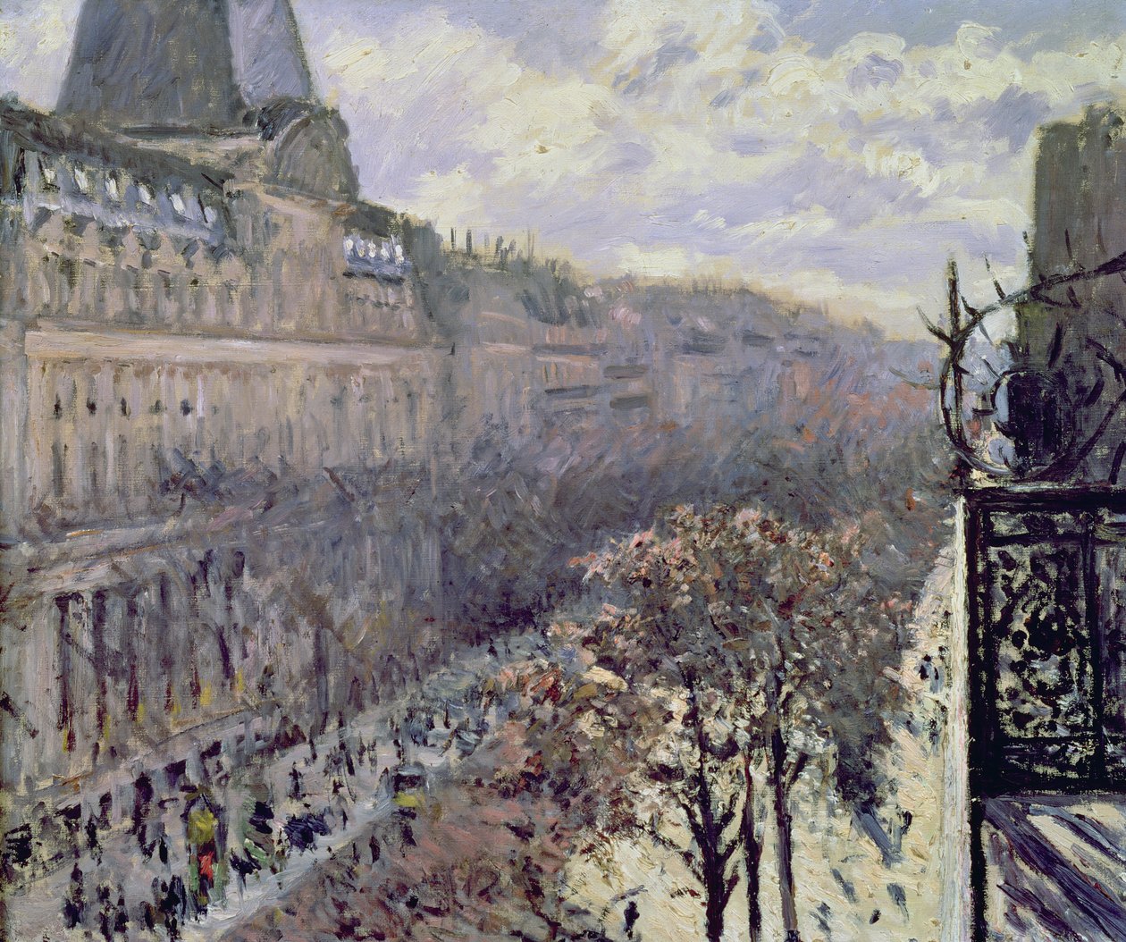 Boulevard dos italianos, c.1880 de Gustave Caillebotte