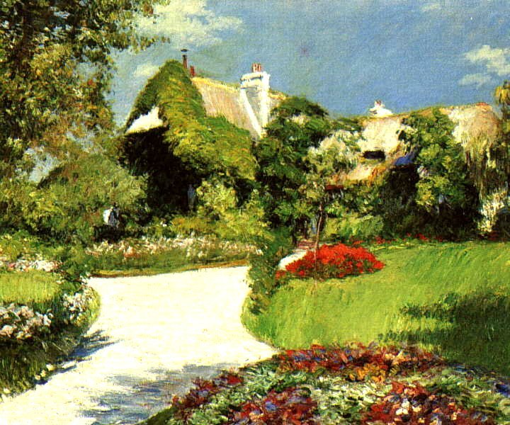 Cabana de palha em Trouville de Gustave Caillebotte