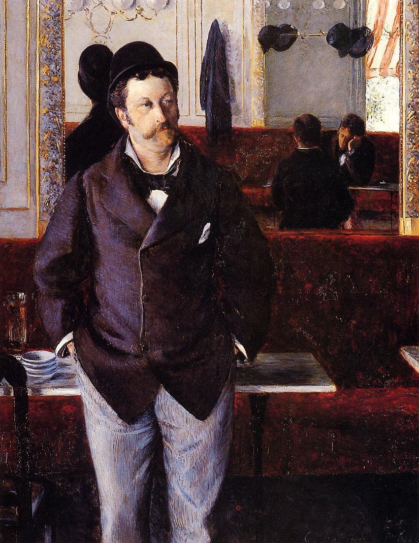 Em um café de Gustave Caillebotte