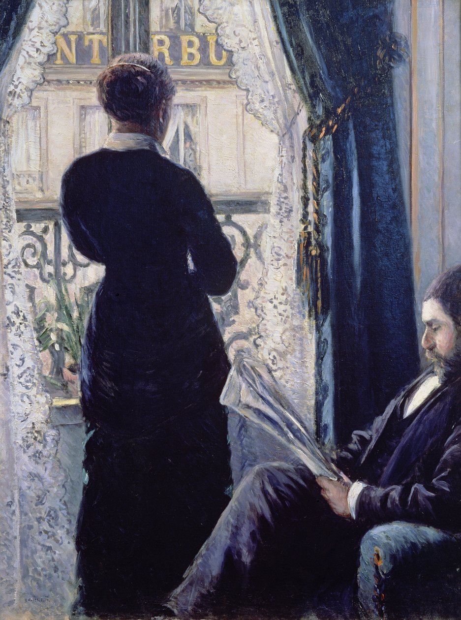Interior, mulher na janela, 1880 de Gustave Caillebotte