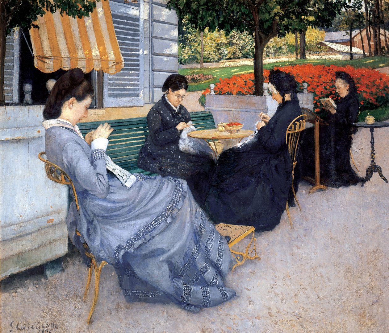 Senhoras Costura, 1848 de Gustave Caillebotte