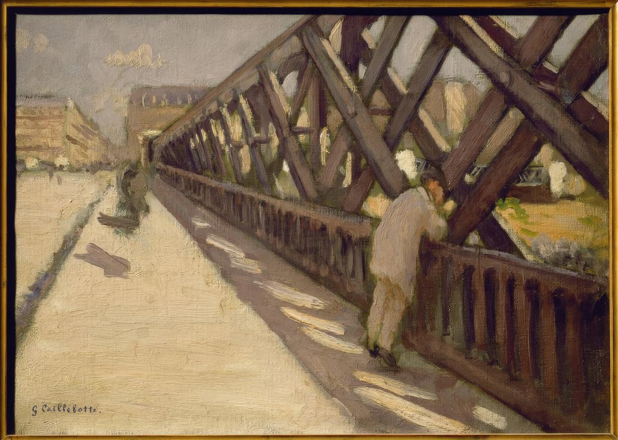 A Ponte da Europa, esboço preliminar de Gustave Caillebotte