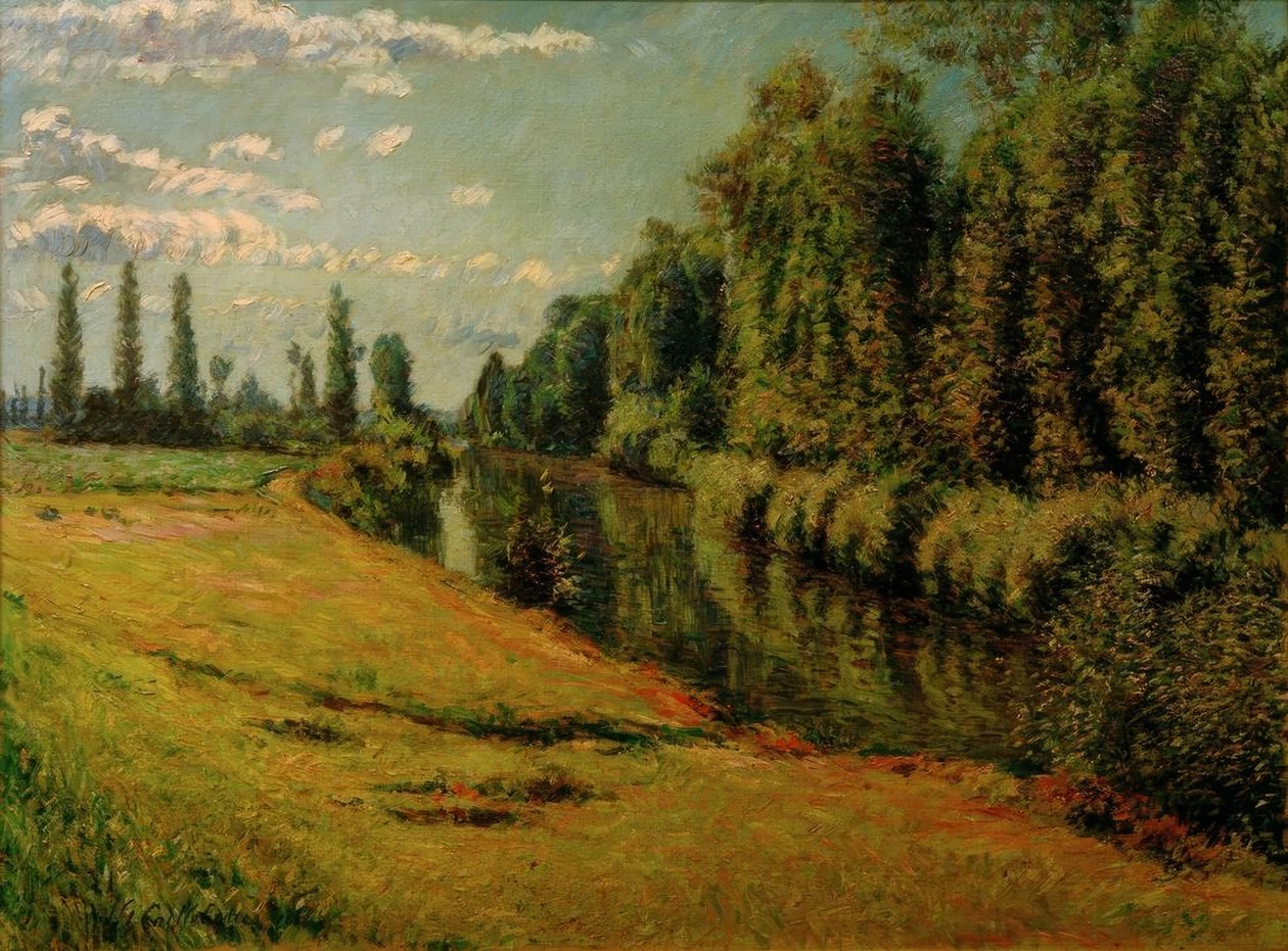 O pequeno braço do Sena em Argenteuil de Gustave Caillebotte