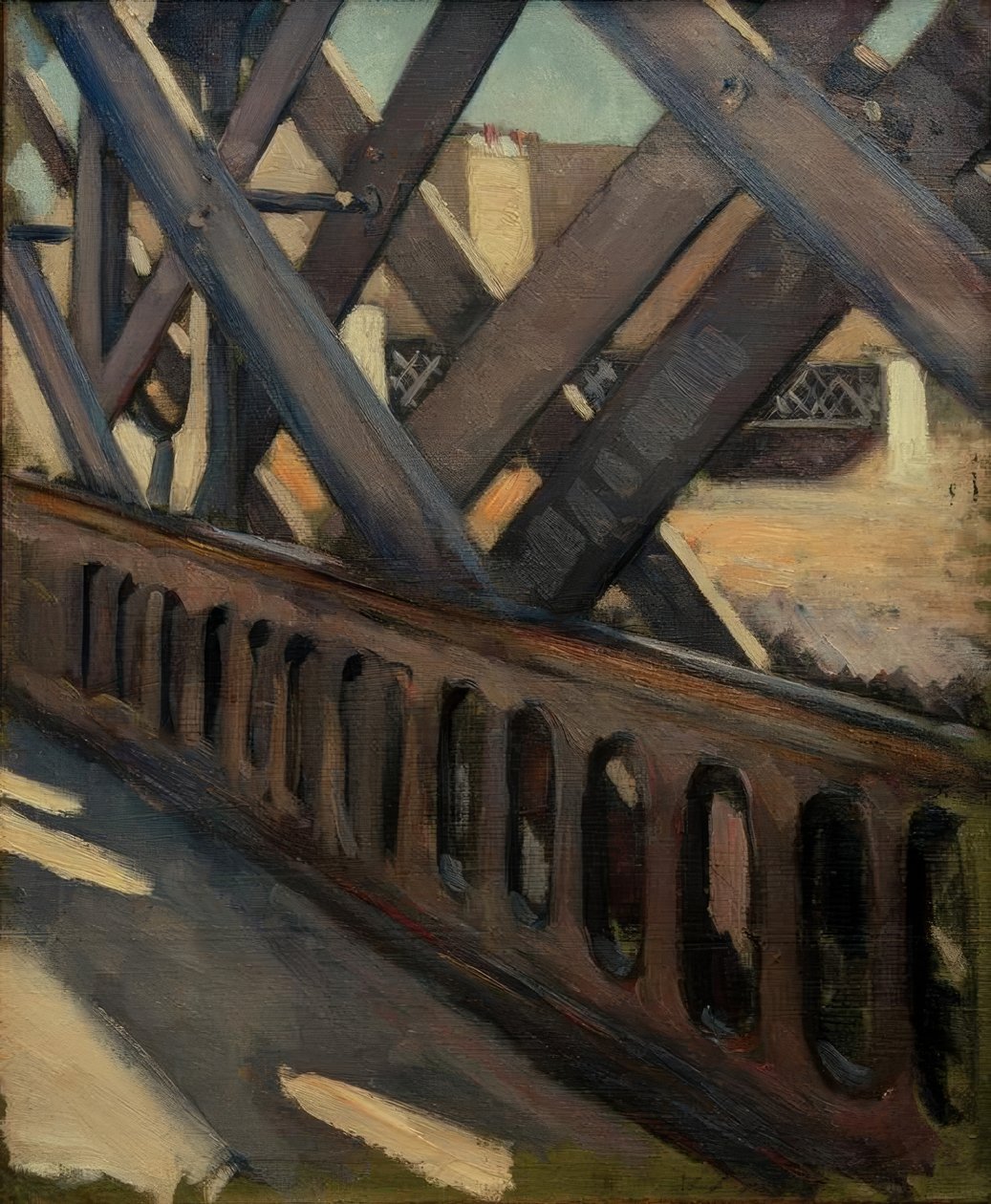 A ponte da Europa, estudo parcial de Gustave Caillebotte