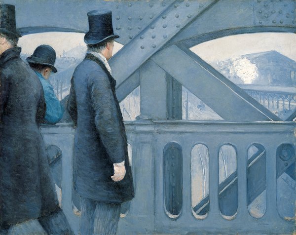 Na Pont de l&39;Europe de Gustave Caillebotte