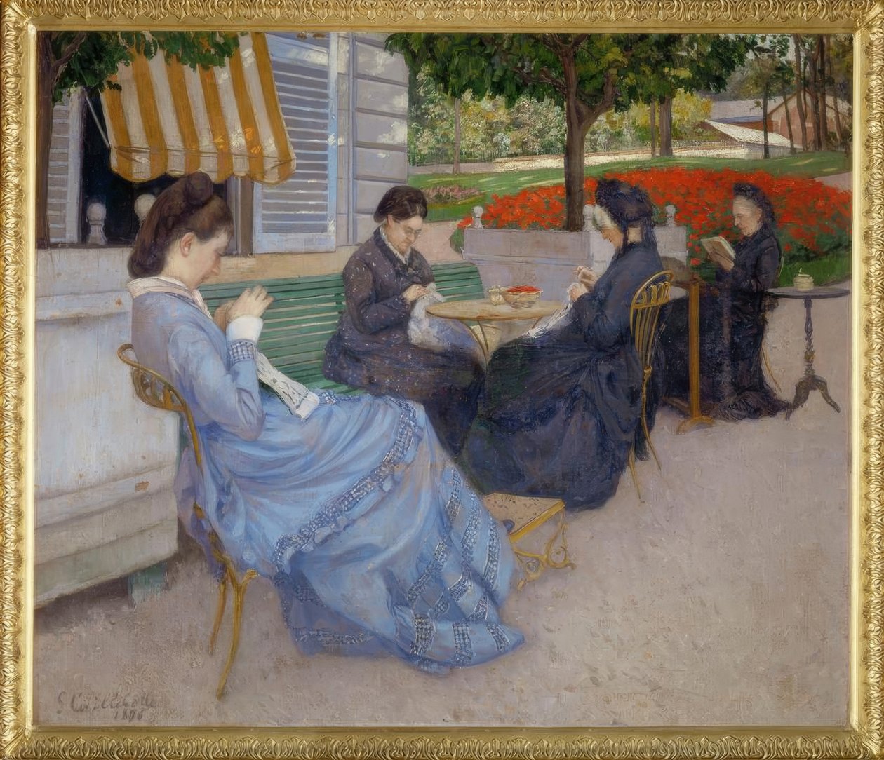 Retratos no campo de Gustave Caillebotte