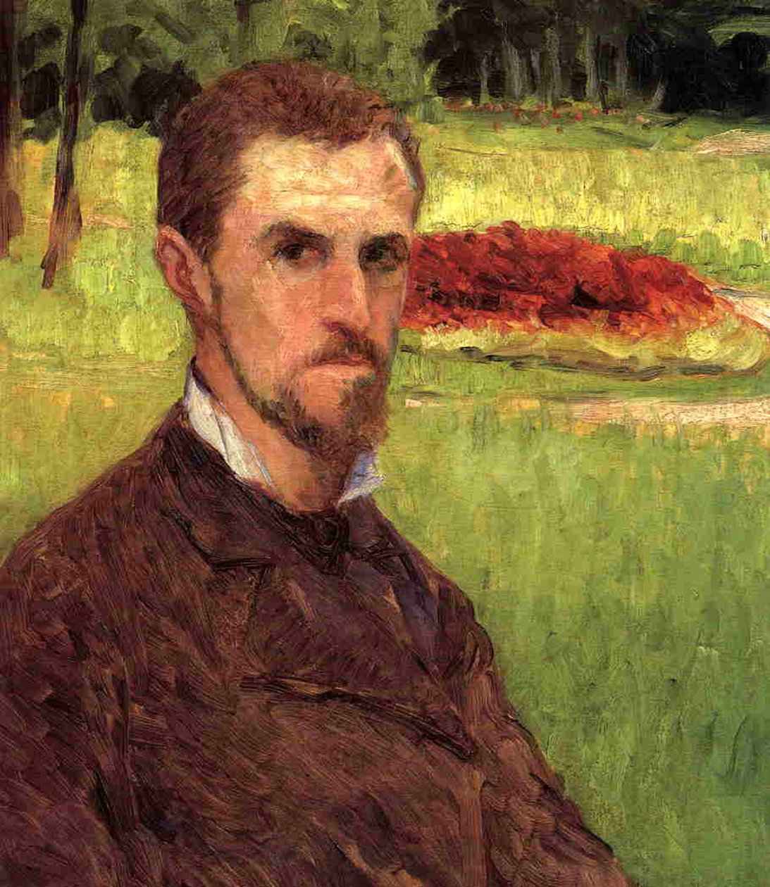 Auto-retrato, 1875-76 de Gustave Caillebotte