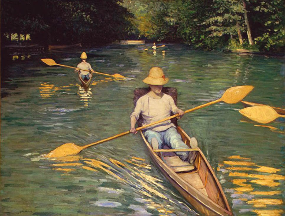 Skiffs no Yerres de Gustave Caillebotte