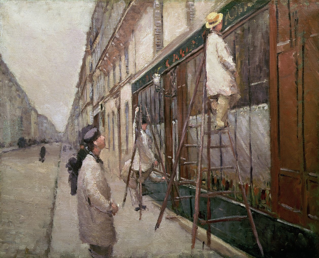 Estudo para os pintores, 1877 de Gustave Caillebotte
